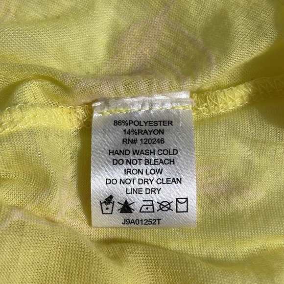Yellow Skinny Strap Tank - Picture 3 of 3